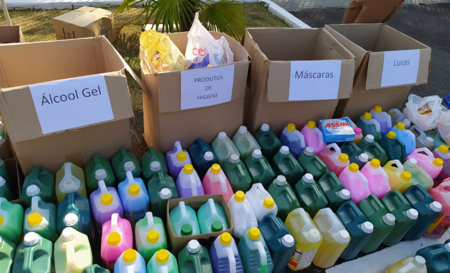 Batalhão Rodoviário da PM recebe doação de materiais de higiene para auxiliar no combate ao coronavírus