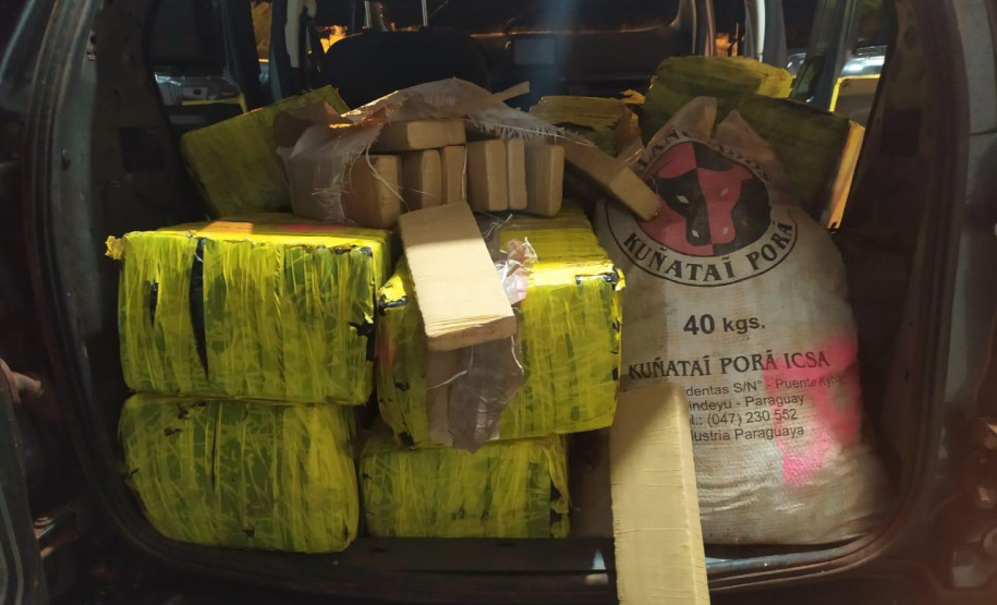 Mais de meia tonelada de maconha e Skank é apreendida pelo BPRv no Noroeste do estado