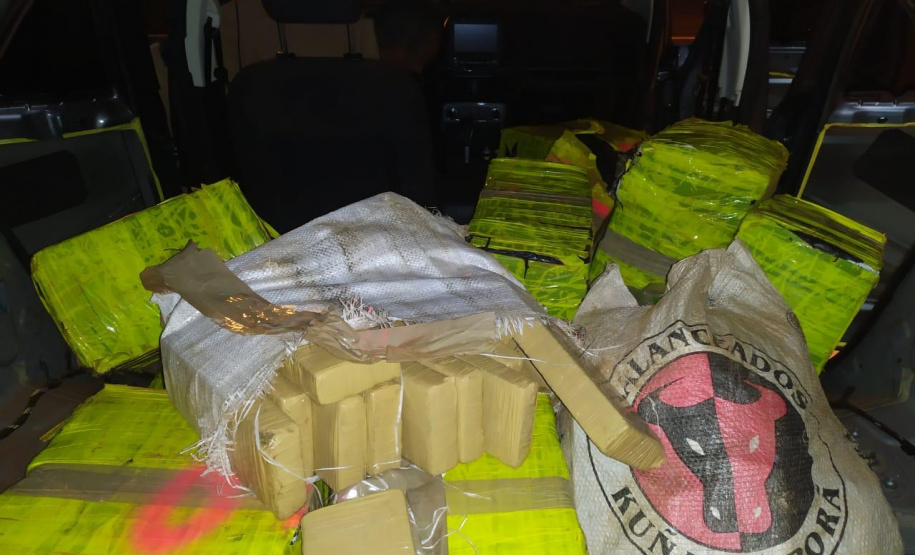 Mais de meia tonelada de maconha e Skank é apreendida pelo BPRv no Noroeste do estado