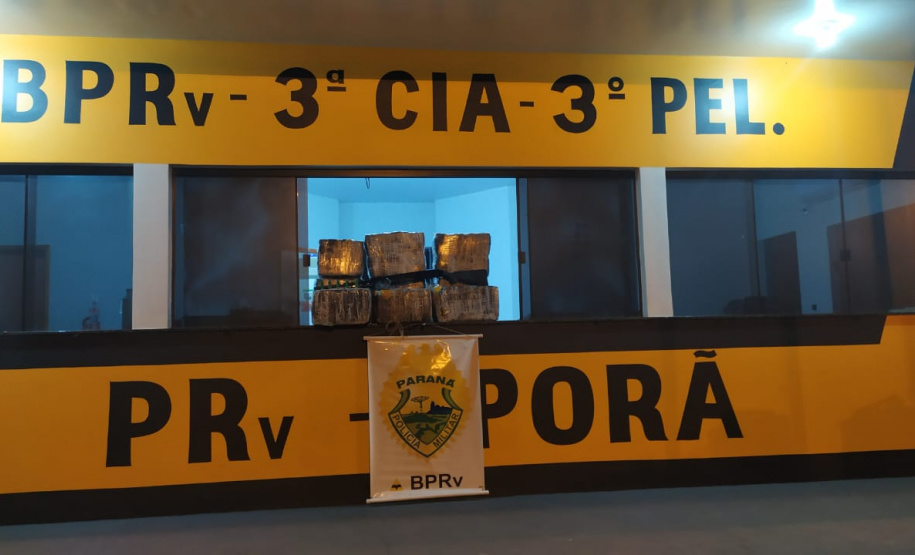 No Noroeste do estado, BPRv apreende quase 200 quilos de maconha que seriam levados até São Paulo