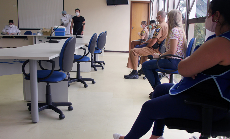 HPM disponibiliza vacinas da gripe para servidores da Secretaria da Segurança em Curitiba