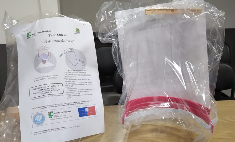 PCPR firma convênio com IFPR e recebe máscara “face shield”