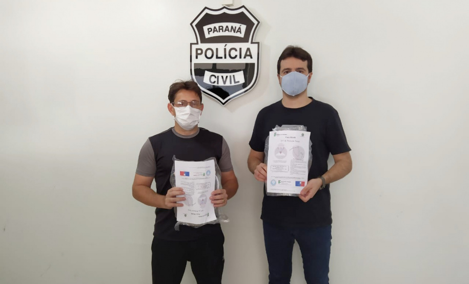 PCPR firma convênio com IFPR e recebe máscara “face shield”