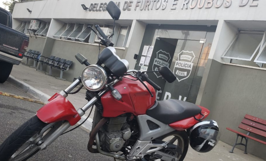 PCPR recupera motocicleta furtada em Curitiba