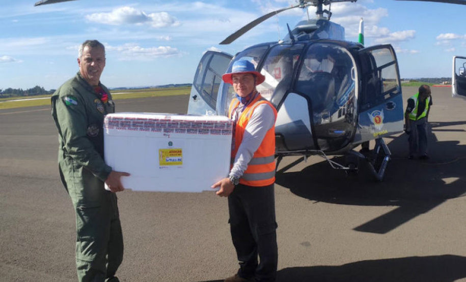 Aeronaves já transportaram 4.569 amostras para testes de coronavírus