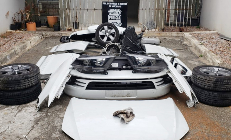 PCPR recupera peças de veículo furtado poucas horas após o crime