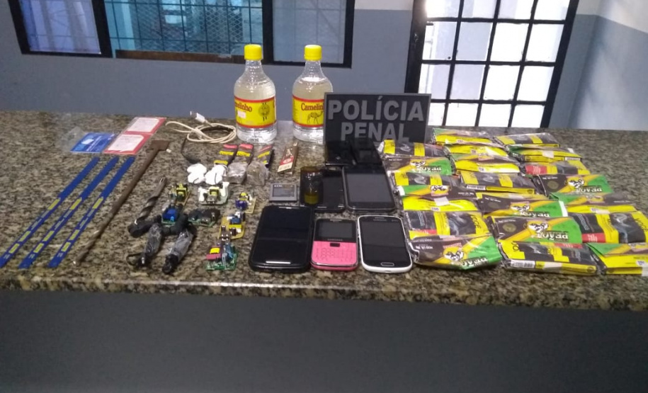Depen apreende mais de 200 celulares e 2,6 quilos de maconha em 17 dias