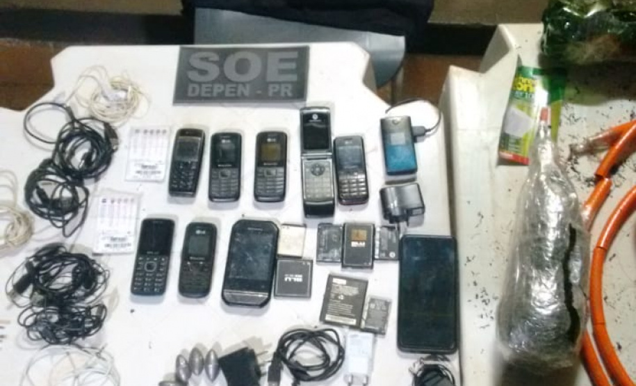 Depen apreende mais de 200 celulares e 2,6 quilos de maconha em 17 dias