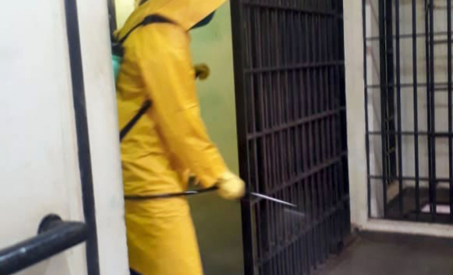 Depen promove higienização constante nas prisões do Estado