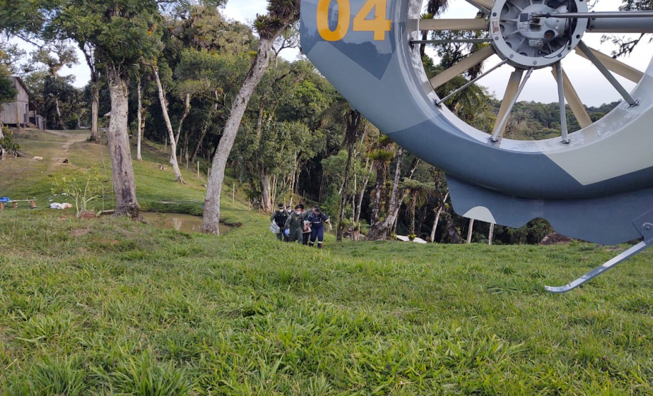 BPMOA faz resgate aeromédico após homem se afogar em São José dos Pinhais, na RMC