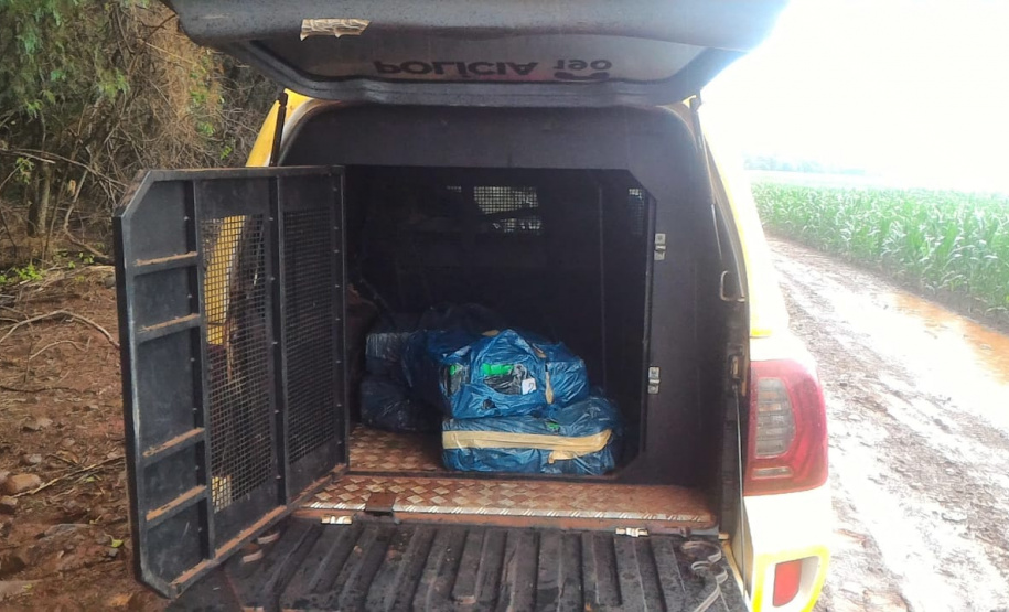 No Oeste do PR, PM apreende 675 quilos de maconha em duas abordagens