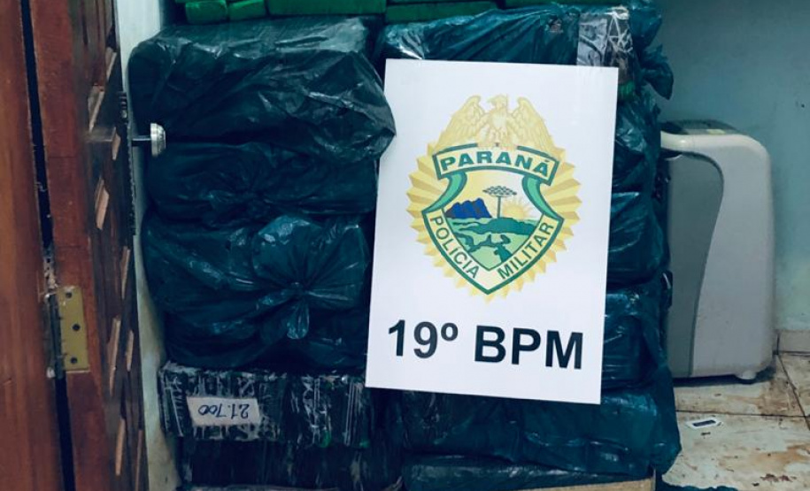 No Oeste do PR, PM apreende 675 quilos de maconha em duas abordagens