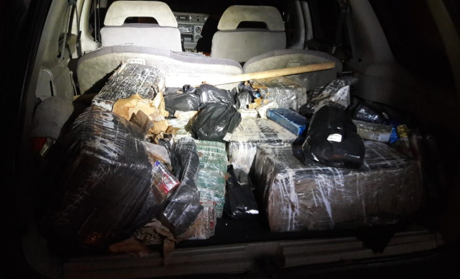 Carro carregado com 391 quilos de maconha é localizado pela PM em Foz do Iguaçu