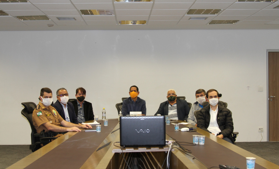 Coronel Marinho participa de videoconferência com ministro da Justiça