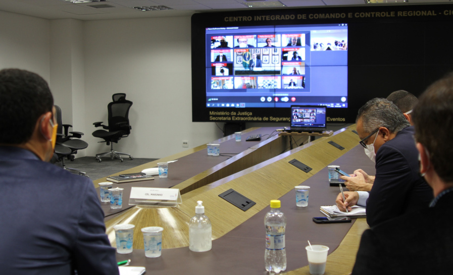 Coronel Marinho participa de videoconferência com ministro da Justiça