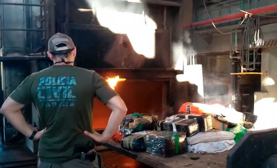 PCPR incinera 3,1 toneladas de droga em Maringá