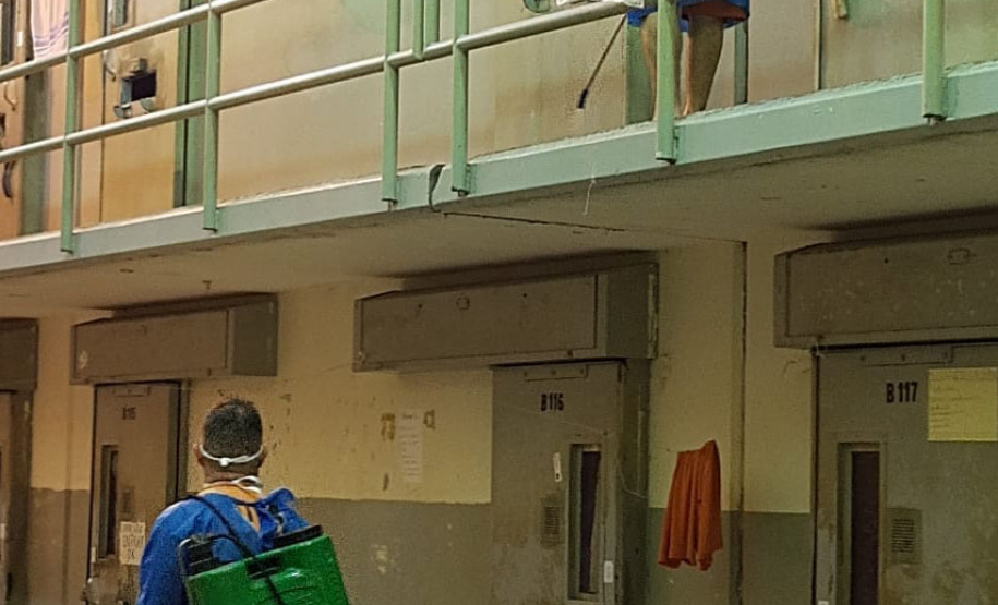 Depen promove higienização constante nas prisões do Estado