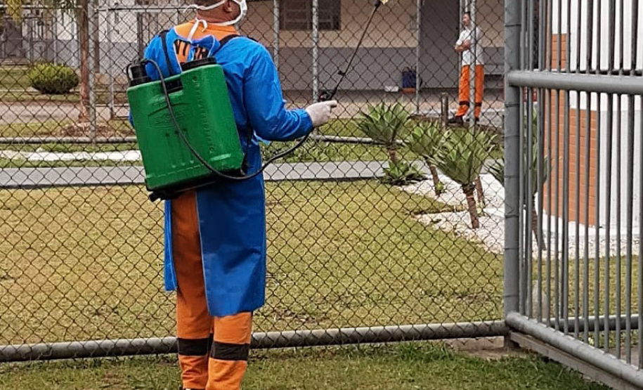 Depen promove higienização constante nas prisões do Estado