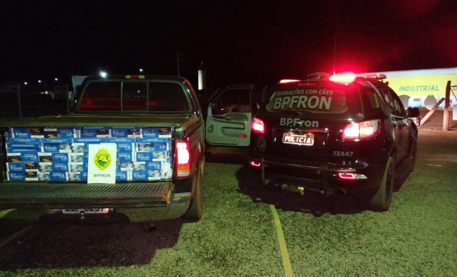 Em situações distintas, BPFron apreende mais de 45 mil maços de cigarros contrabandeados no oeste do Paraná