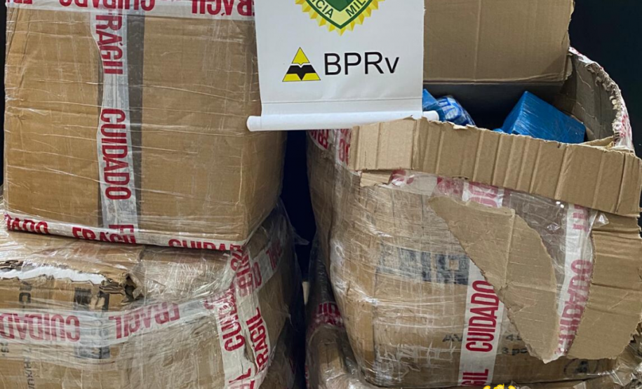 Em ações separadas, Batalhão Rodoviário apreende produtos contrabandeados e drogas, no Noroeste do Paraná
