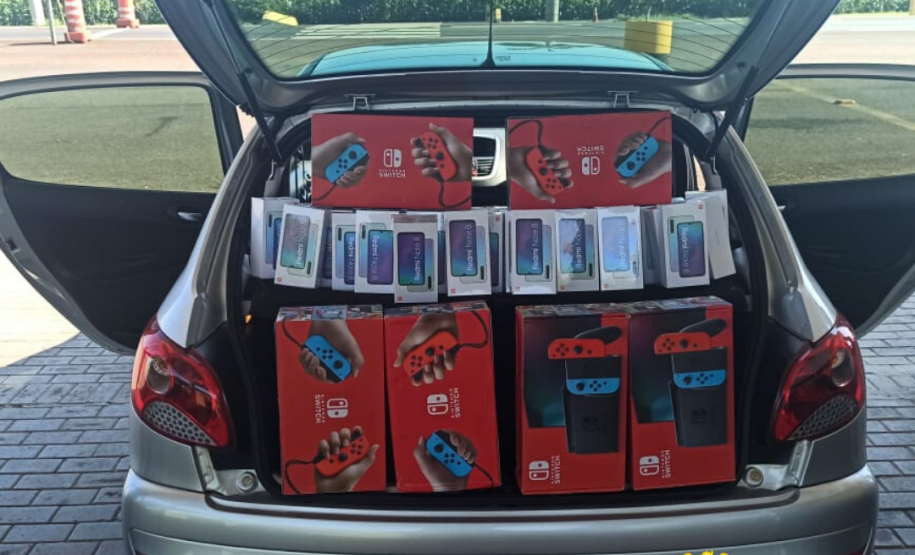 Polícia Rodoviária Estadual de Maringá apreende mais de R$ 70 mil em eletrônicos contrabandeados