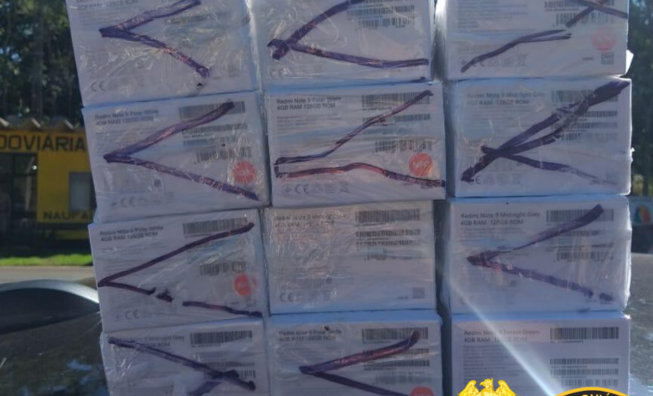 BPRv apreende 57 celulares contrabandeados em situações distintas em Cascavel e Londrina (PR)