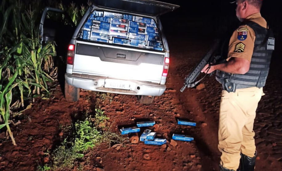 BPRv apreende 19 mil maços de cigarros contrabandeados no Oeste do estado