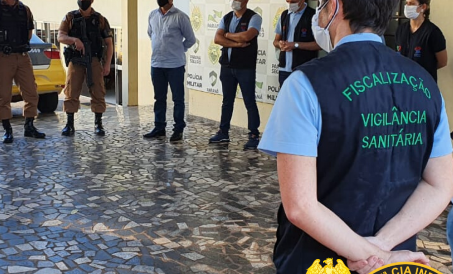 Em combate ao Covid-19, 5ª Companhia e Vigilância Sanitária abordam mais de 400 pessoas em estabelecimentos comerciais em Cianorte (PR)