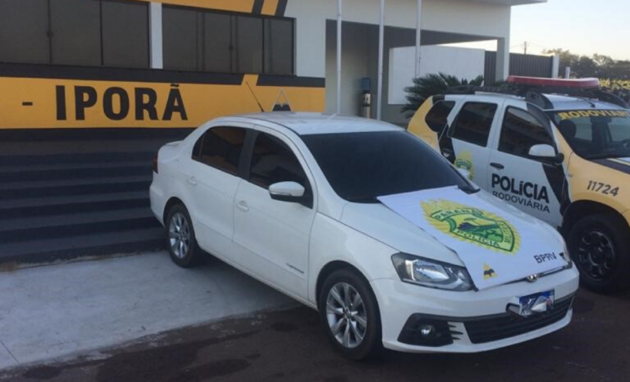 No Oeste do estado, BPRv apreende dois carros carregados com cigarros e agrotóxicos