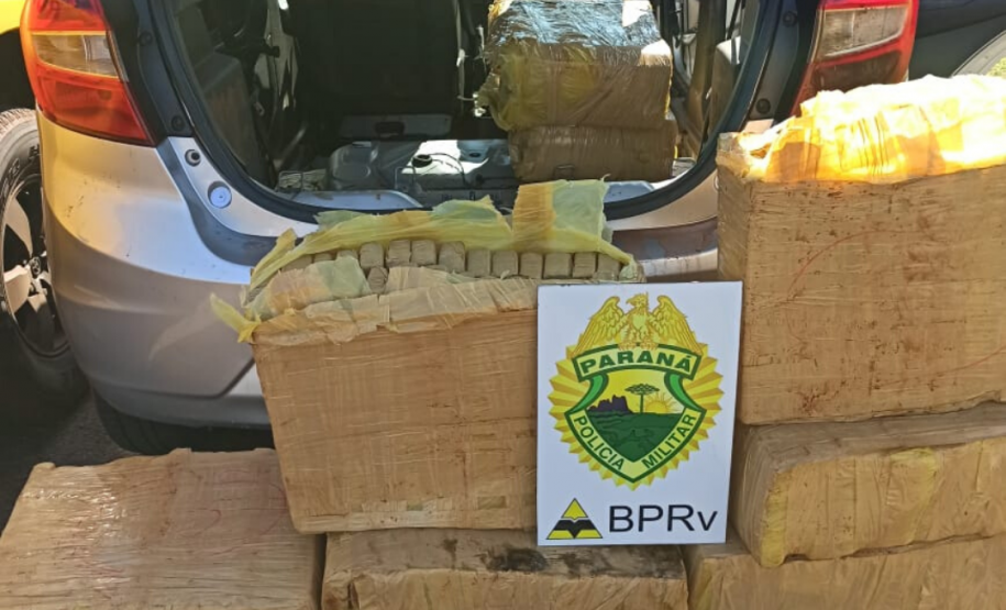 Durante feriado de Corpus Christi, BPRv retira de circulação mais de R$ 500mil em maconha no Paraná