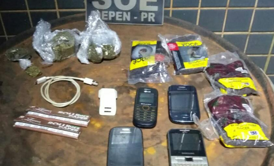 Agentes de Maringá evitam entrada de mais de 500 celulares e 11 quilos de maconha em cinco meses
