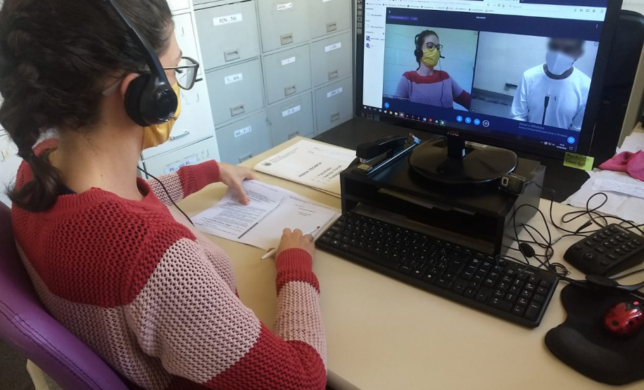 De forma pioneira, Casa de Custódia de Maringá realiza exames criminológicos e de sanidade mental por vídeoconferência