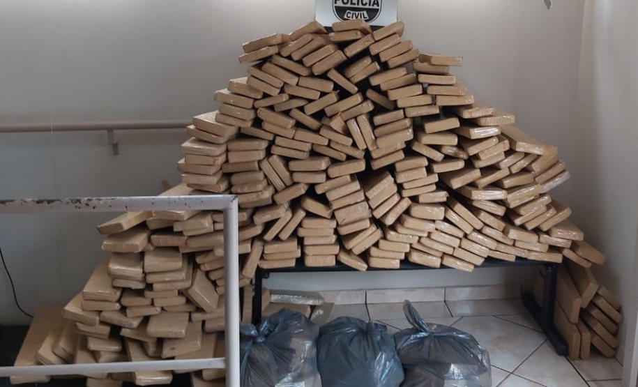 PCPR apreende 551 quilos de maconha em Foz do Iguaçu