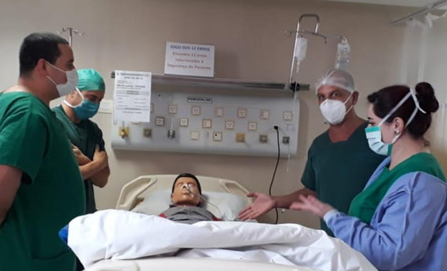 Profissionais do HPM recebem capacitação para enfrentamento ao coronavírus