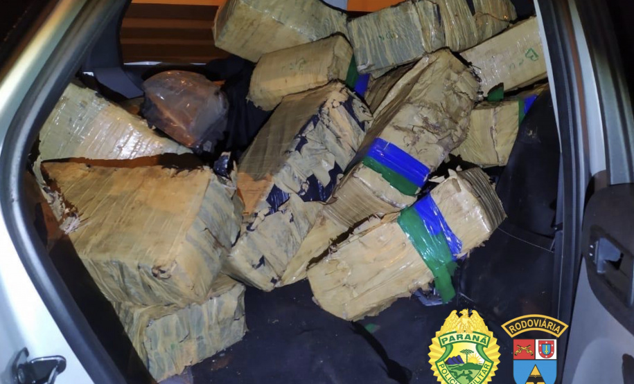 BPRv apreende mais de meia tonelada de maconha no noroeste do Paraná