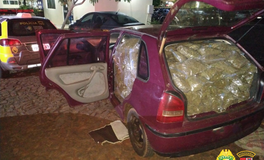 PM apreende 250 quilos de maconha e duas armas de fogo no Oeste do estado