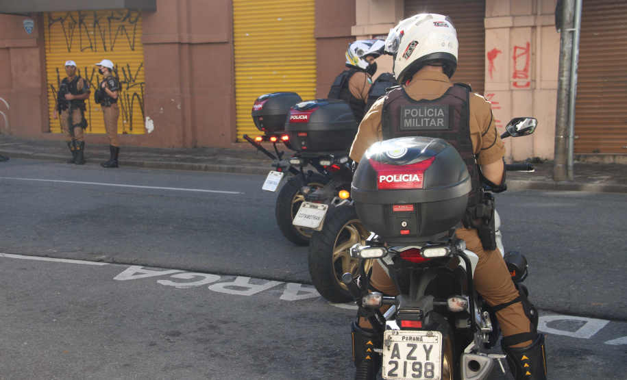 Esquema de segurança da Polícia Militar garante manistestações pacíficas neste domingo