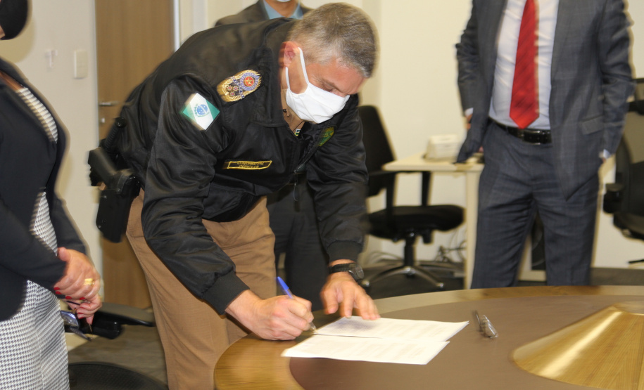 Segurança e prefeitura de Pinhas vão compartilhar informações