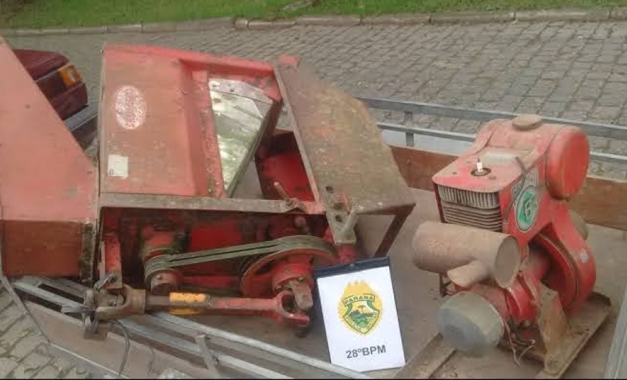 PM recupera máquina agrícola roubada e prende um dos autores no Sudeste do estado
