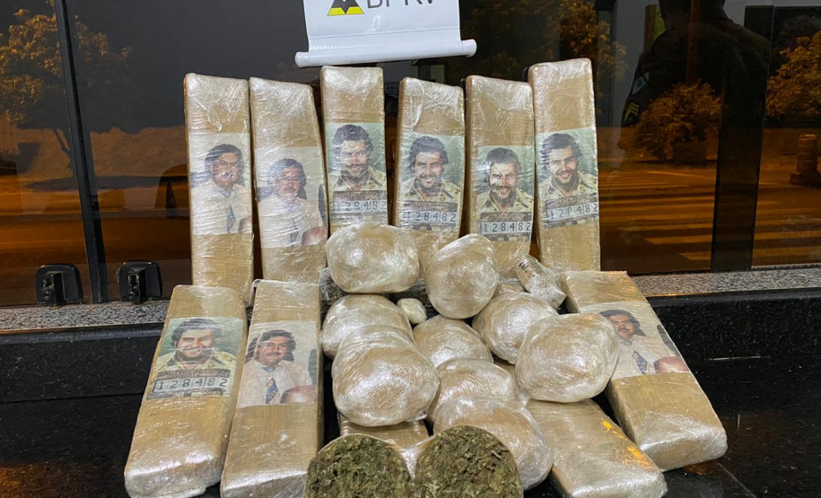 BPRv apreende mais de meia tonelada de maconha ao atender ocorrências distintas no Noroeste do estado