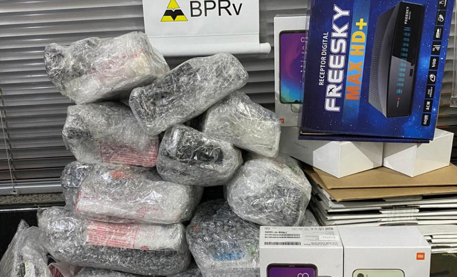 No Noroeste do estado, BPRv apreende mais de R$ 100 mil em produtos contrabandeados