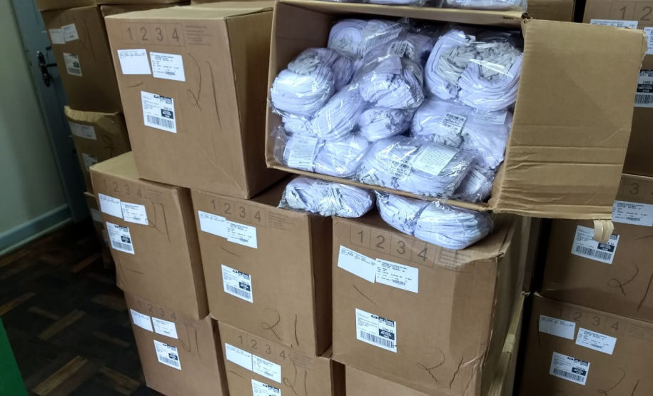 Sistema prisional do Paraná recebe doação de 111 mil máscaras do Programa Todos pela Saúde