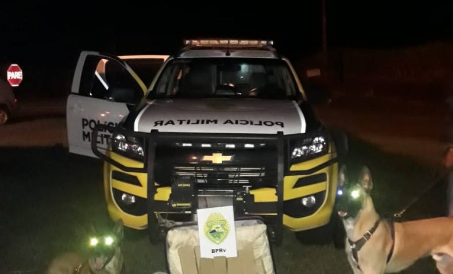 Durante feriado de Corpus Christi, BPRv retira de circulação mais de R$ 500mil em maconha no Paraná