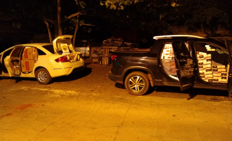 PM prende três pessoas e apreende quatro veículo com contrabando no Noroeste do estado