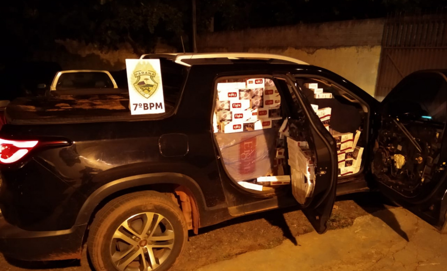 PM prende três pessoas e apreende quatro veículo com contrabando no Noroeste do estado