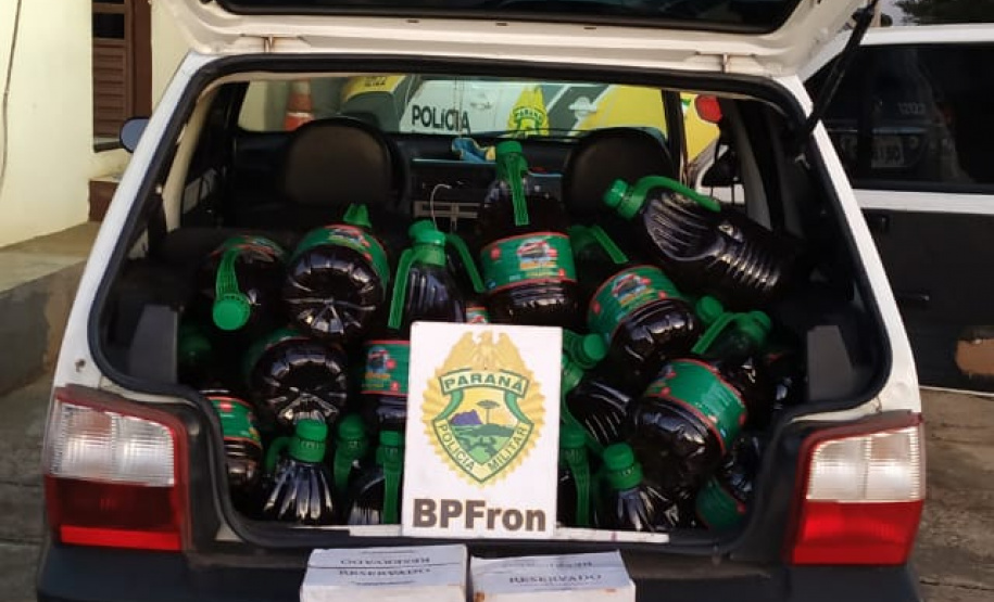 Em situações distintas, BPFron apreende garrafas de vinho, de azeite de oliva e desodorantes contrabandeados no Sudoeste do estado