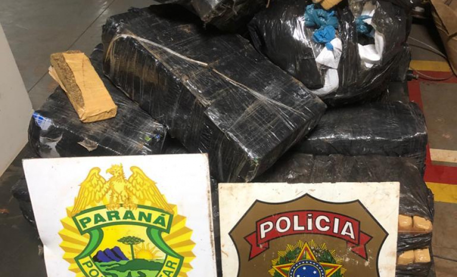 Equipes da Operação Hórus apreendem 300 quilos de maconha em Guaíra