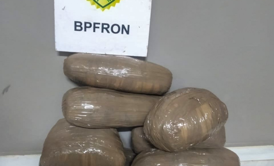 Mais de 25 quilos de maconha são apreendidos pelo BPFron no Oeste do estado