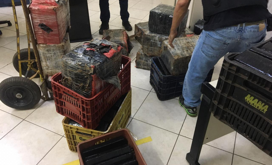 PCPR apreende 527 quilos de maconha em Foz do Iguaçu