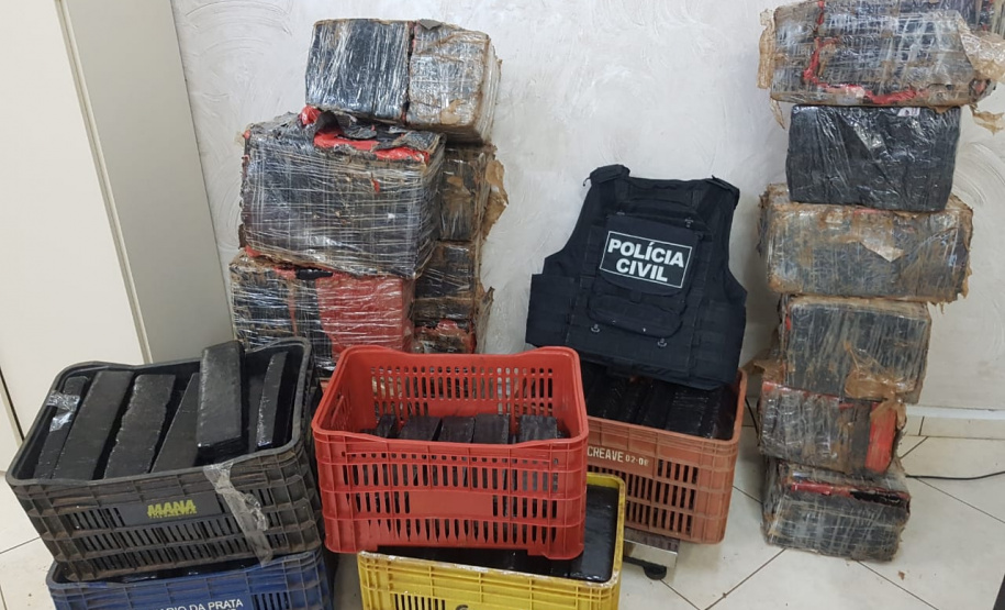 PCPR apreende 527 quilos de maconha em Foz do Iguaçu